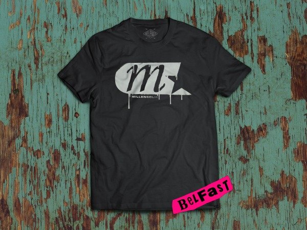 remera millencolin logo spray