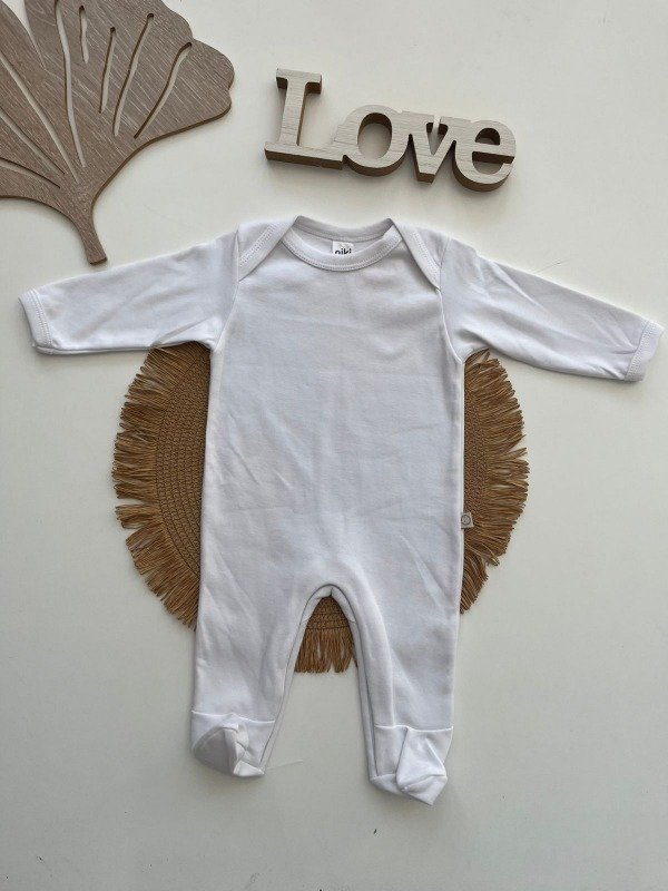 Producto - Enterito Algodon Blanco Unicex - COD 1138