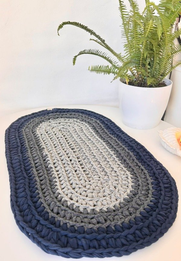 Producto - Alfombra de Totora - Diseño Ovalado - 0