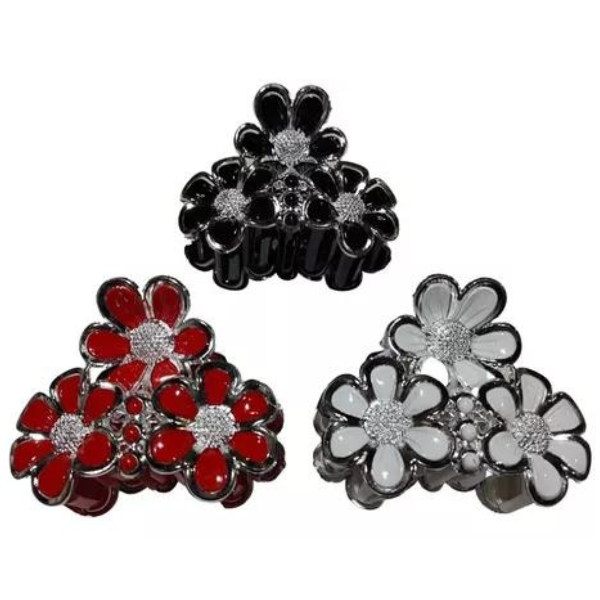 Producto - Broches Para Pelo mujer S/metal Flores Con Strass X unidad - 4