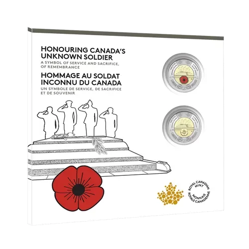 Producto - Blíster Canadá 2 dólares 2025 "Rindiendo homenaje al Soldado Desconocido"