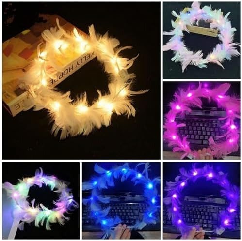 Producto - Coronas Plumas Led x 10