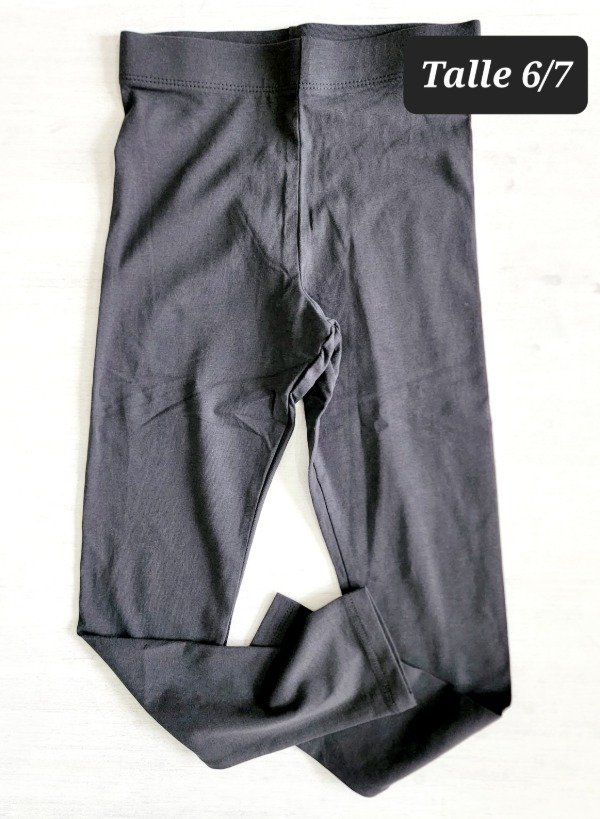 Producto - Calza HyM algodón talle 6/7 negra