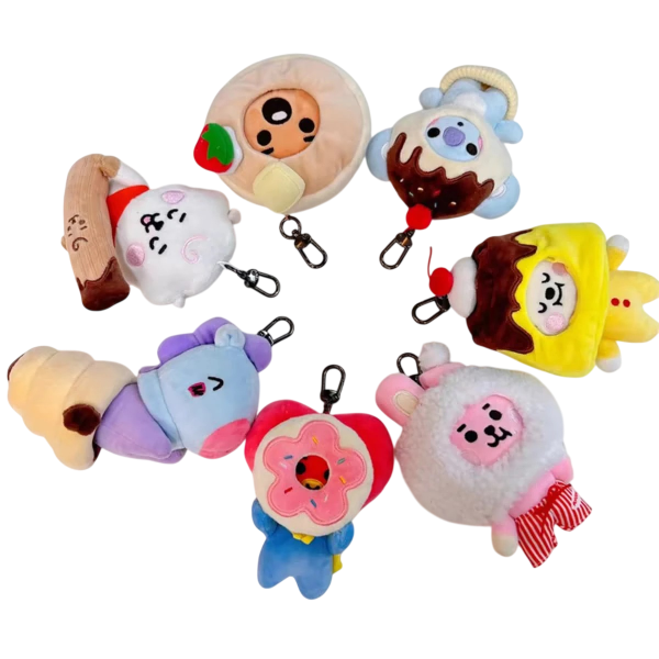 Producto - PACK 7 LLAVERO PELUCHE BTS PREMIUM SURT 9CM