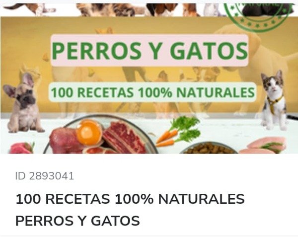 Producto - 100 recetas naturales perros y gatos