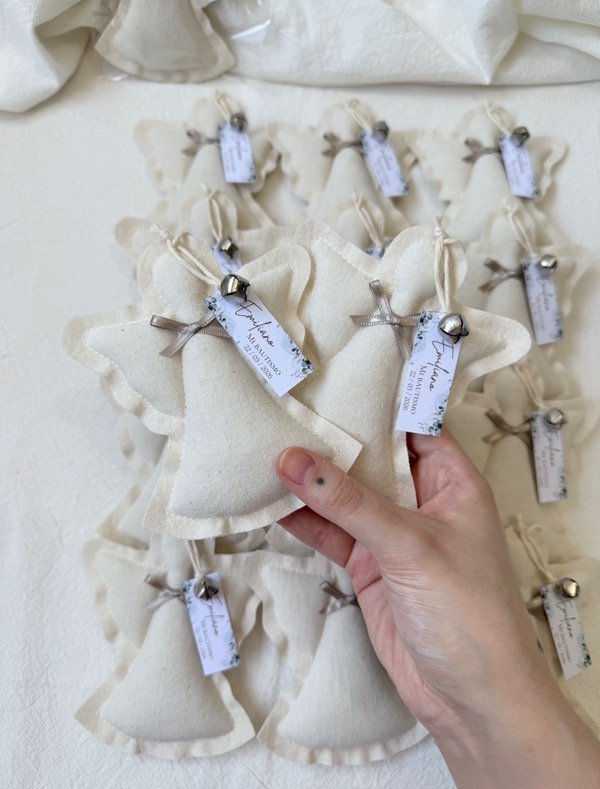 Producto - Souvenir angelito de tela color natural