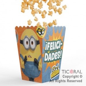Producto - CAJITA POCHOCLERA X6U MINIONS