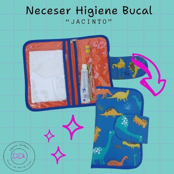 Producto - Neceser de Higiene Bucal - Modelo "Jacinto" Dinosaurios