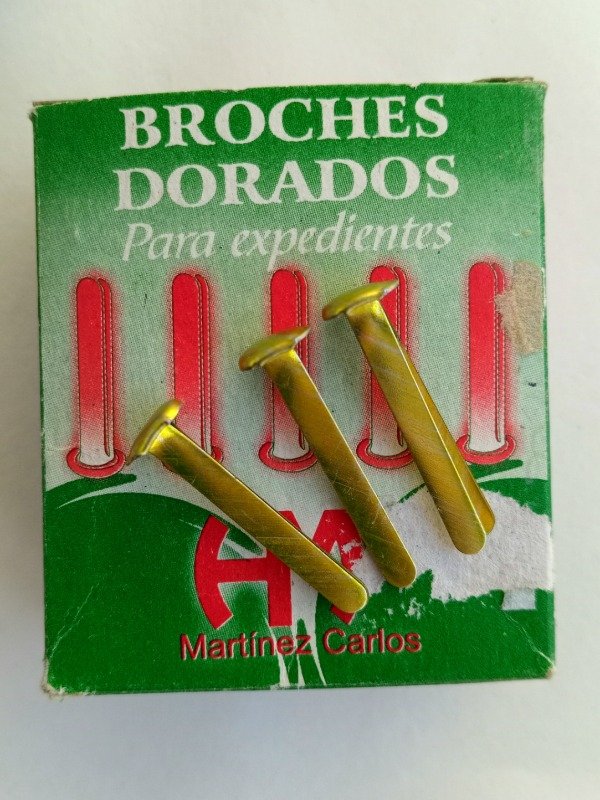 Producto - Broches 2 puntas N9 de 5 cm. Mariposa x 10 unidades