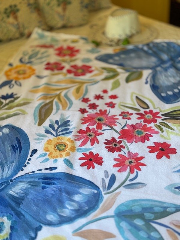 Producto - TOALLON mariposas blue