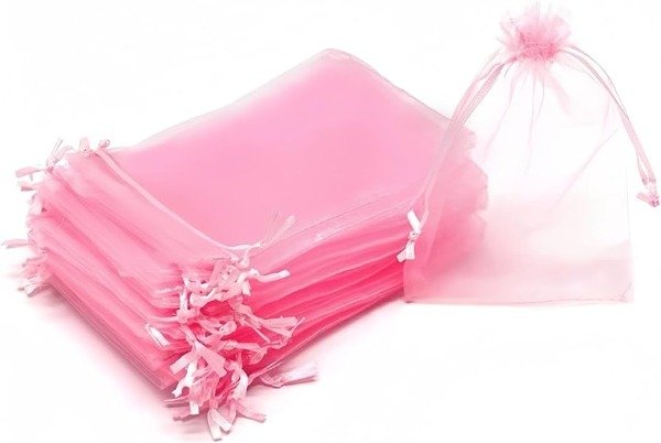 Producto - BOLSA ORGANZA ROSA BEBÉ