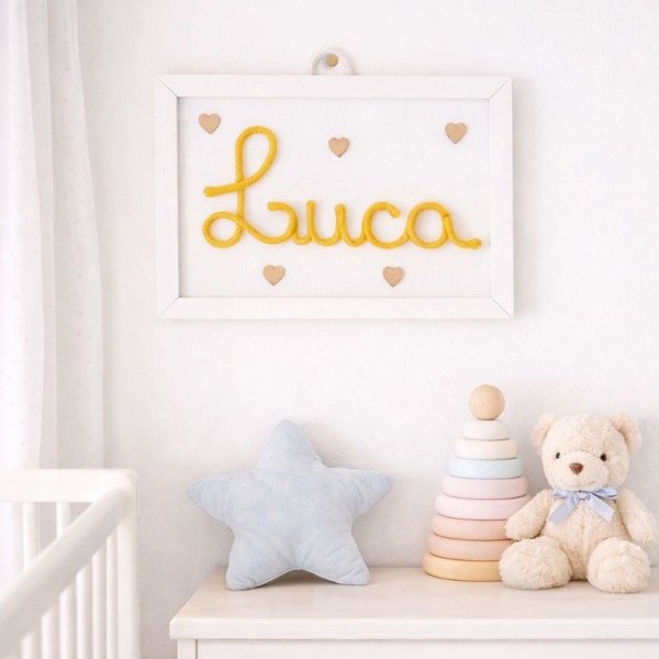 Producto - Cuadro Nombre entre Corazones