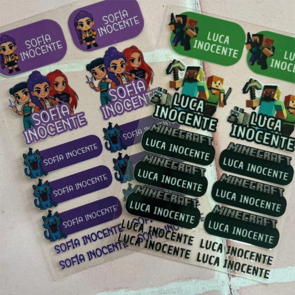 Producto - Rótulos en DTF UV