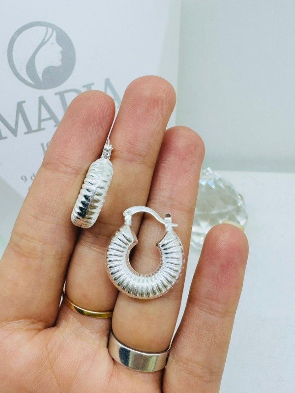 Producto - AROS ARGOLLA INFLADA RAYAS LAMINADOS