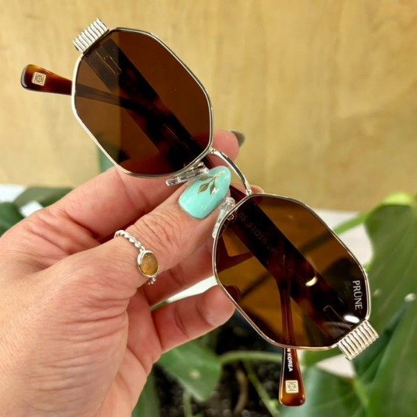 Producto - Prune Shine Metal Dorado - Cristales Sepia - 2