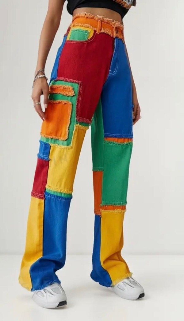 Producto - Pantalón Multicolor Patchwork