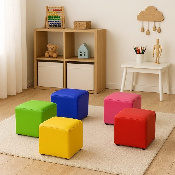 Producto - MINI PUFF CUBO INFANTIL 30x30 CM