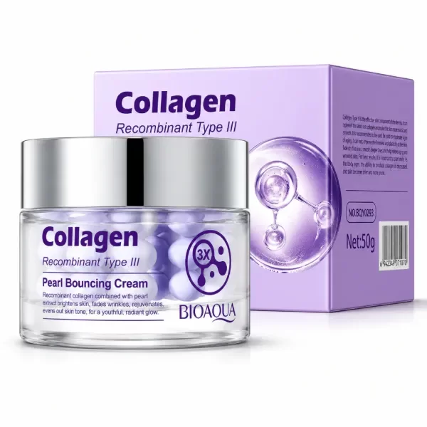 Producto - CREMA FACIAL ANTIARRUGAS COLAGENO DE PERLAS 50GR - BIOAQUA