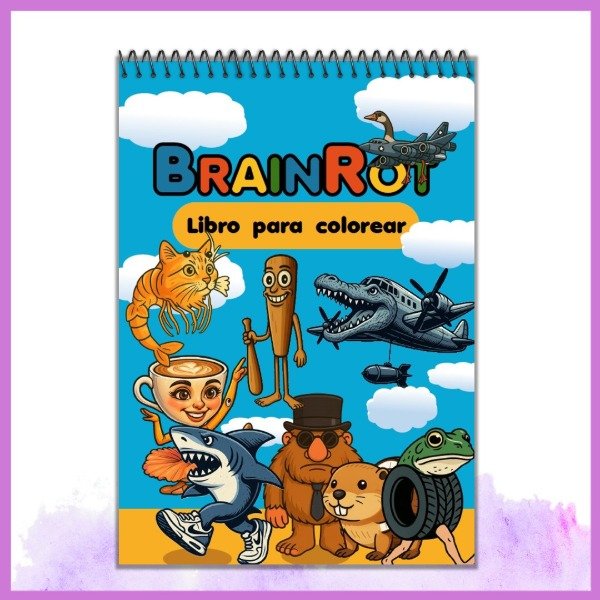 Producto - Brain Root Tralalero Tralala tsum tsum sahur Ballerina Capuccina para colorear