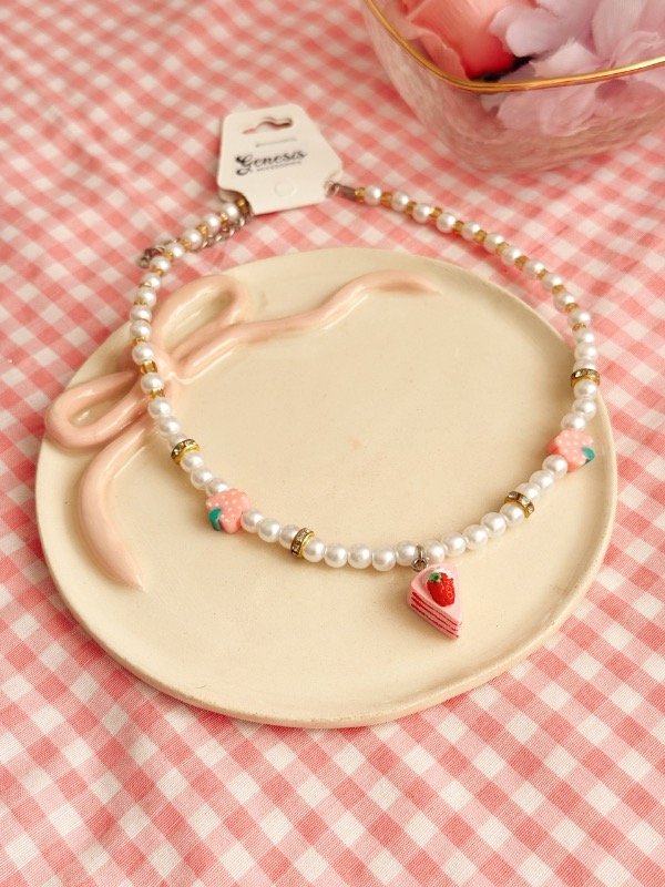 Producto - Collar Pastel Rosa Frutilla
