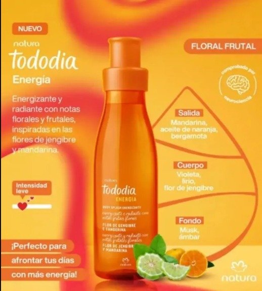 Producto - Body Splash Energizing  Flores de Jengibre y Mandarina, 200 m - 2