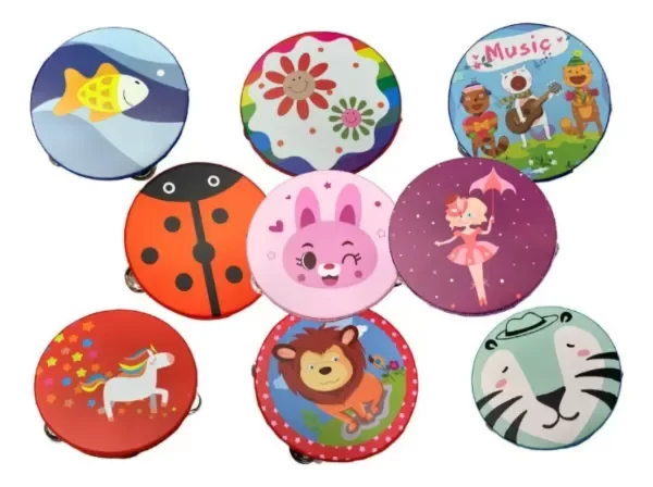 Producto - PANDERETA INFANTIL DIDACTICA (Diseños surtidos)