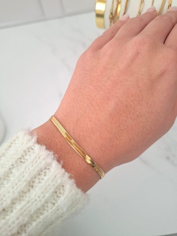 Producto - Pulsera Dorado plana