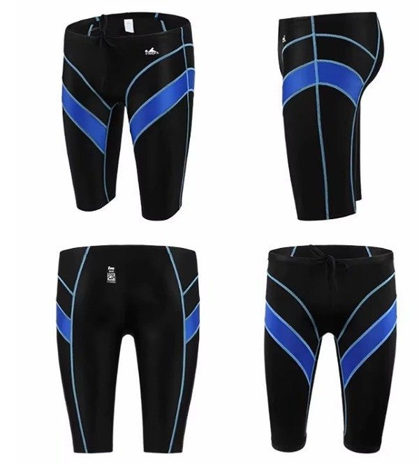 Producto - Jammer de Competición Combinado Negro/Azul Niño/Hombre FINA - 6