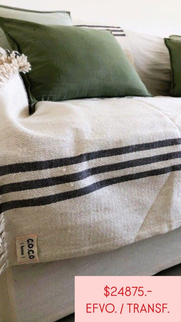 Producto - MANTA RAYAS - GRIS OSCURO