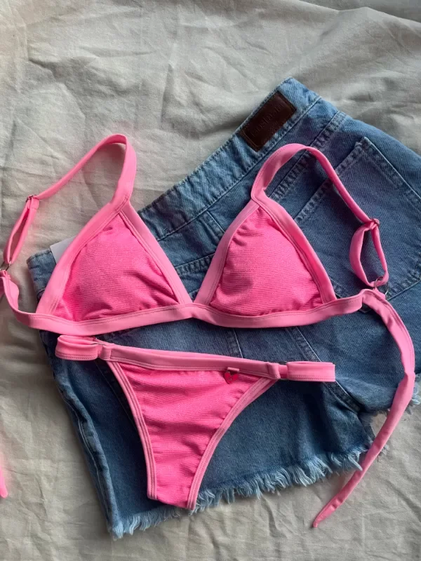 Producto - BIKINI JOSEFA ROSA CON GLITTER