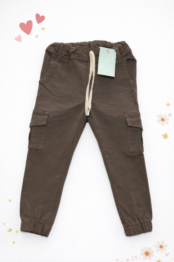 Producto - Jogger Cargo Gabardina vizon GR2