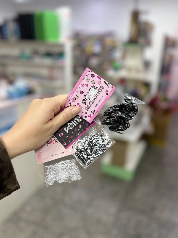 Producto - Pack colitas mini goma para trenzas