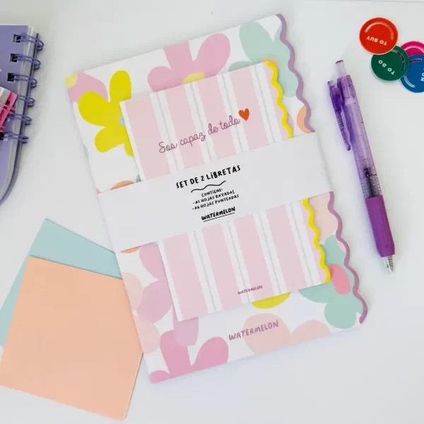Producto - Pack x 2 libretas Capaz de todo Watermelon