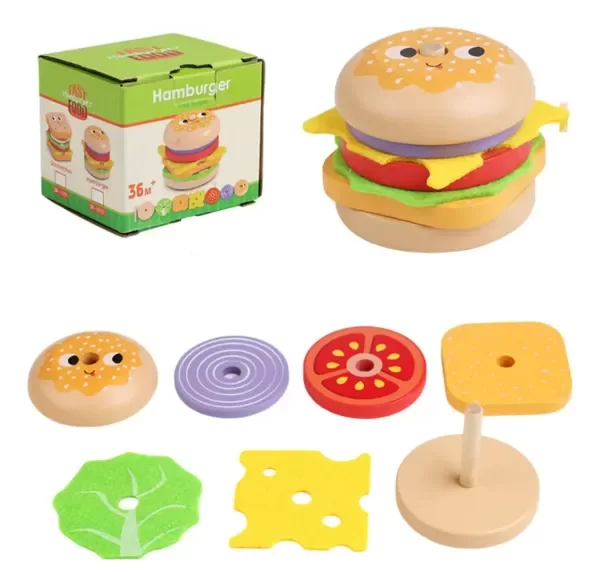 Producto - Juguete Apilable Hamburguesa