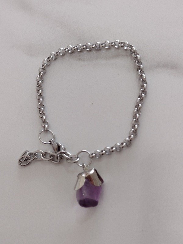 Producto - Pulsera de acero y piedra