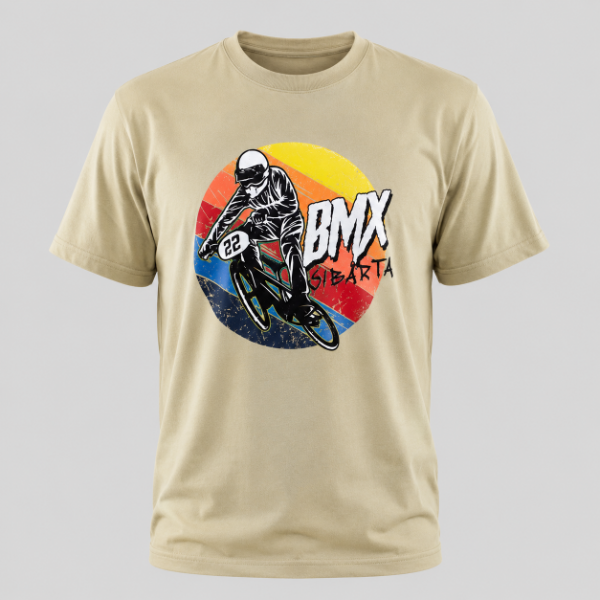 Producto - Remera Deportiva Cibarta Modelo BMX 22 Beige  algodón