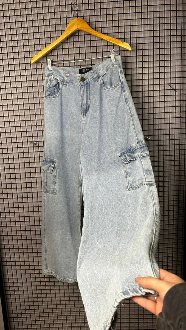 Producto - Jeans Cargo  Sky Blue