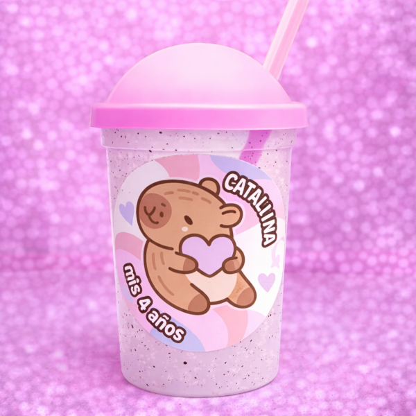 Producto - VASO MILKSHAKE GLITTER (sorbete transparente)