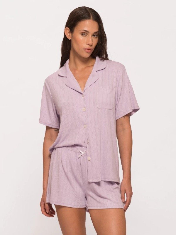 Producto - Pijama Camisero Nina Lila