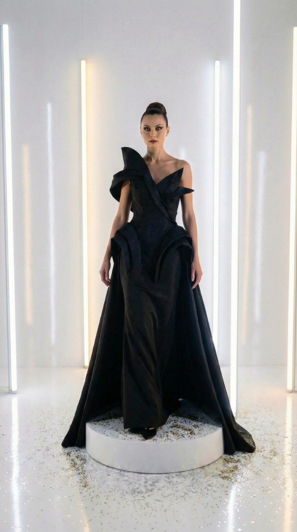 Producto - Vestido Aura black Pose collection '26