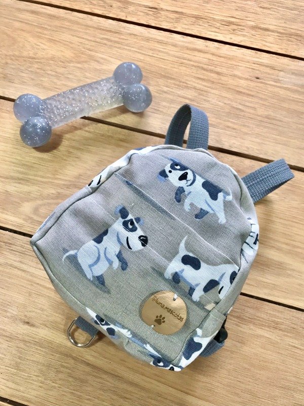 Producto - Mochi pretal gris Perritos