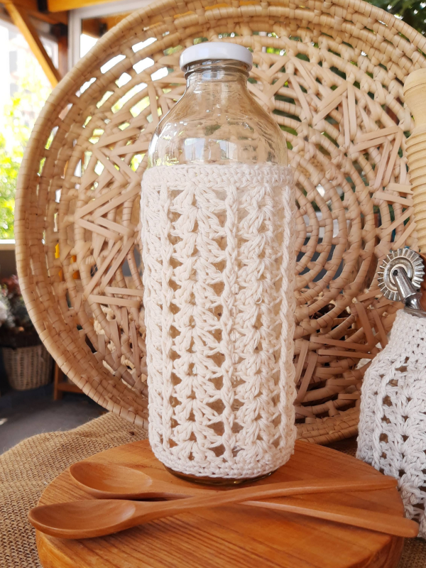 Producto - Botella con funda crochet