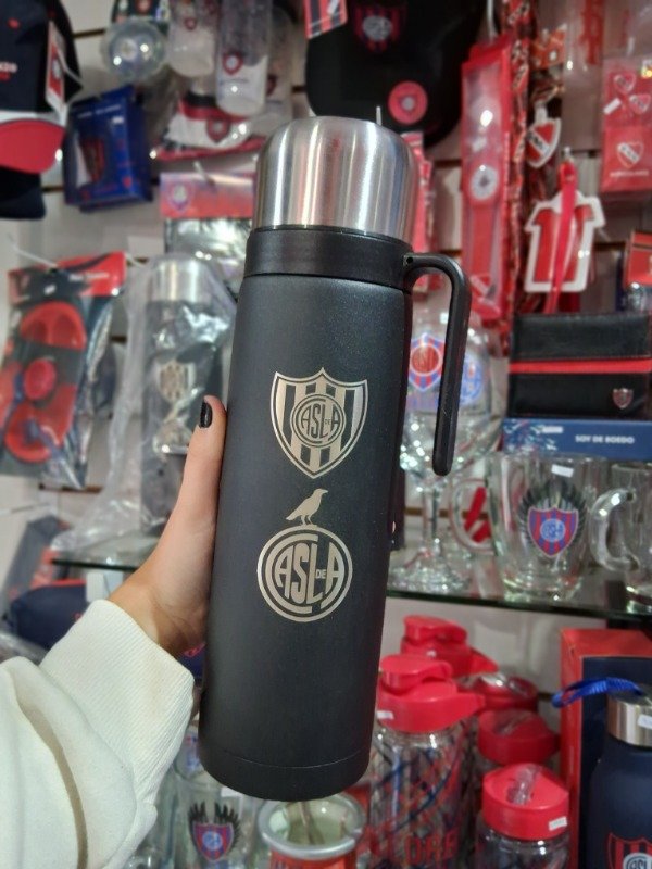Producto - Termo con manija San Lorenzo negro