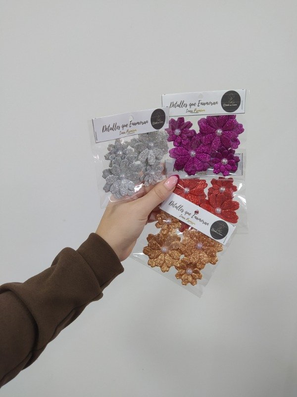 Producto - Flores de goma eva x4