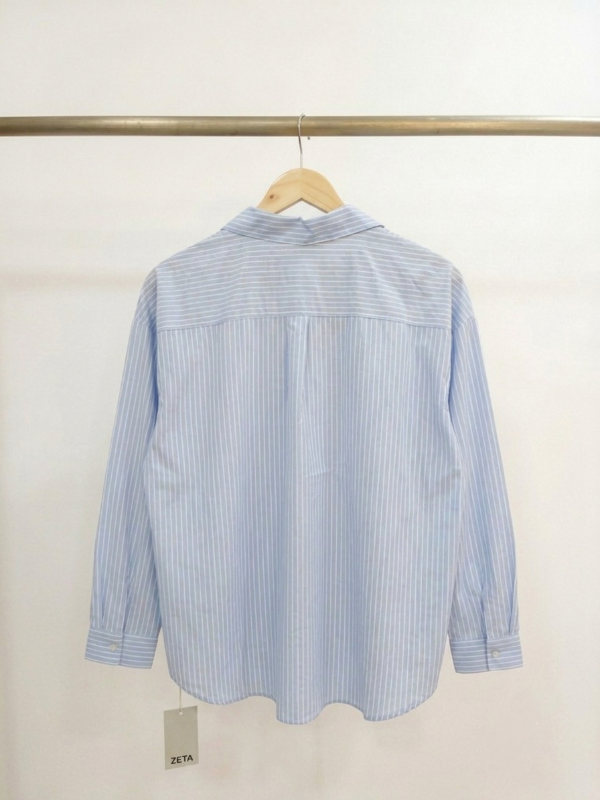 Producto - Camisa rayada azul - 1