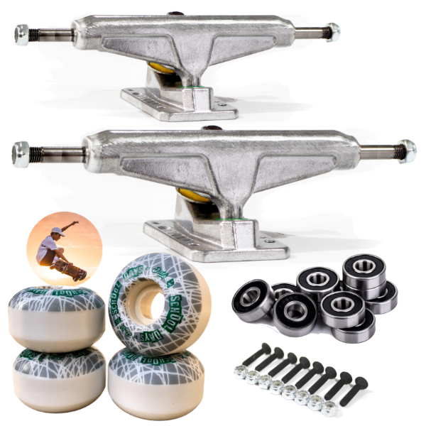 Producto - Combo Trucks De Skate Dater Ruedas 53mm Y Rulemanes Abec 9 - ENVIO GRATIS