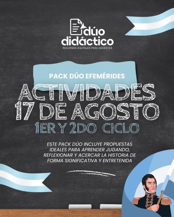 Producto - PACK DÚO 17 DE AGOSTO 1ER Y 2DO CICLO