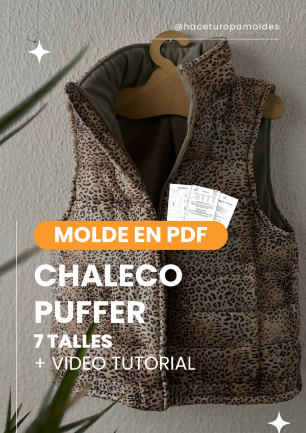 Producto - CHALECO PUFFER + VIDEO TUTORIAL