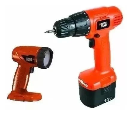 Producto - Taladro Atornillador 12v Black Decker + Linterna Cd121fl R
