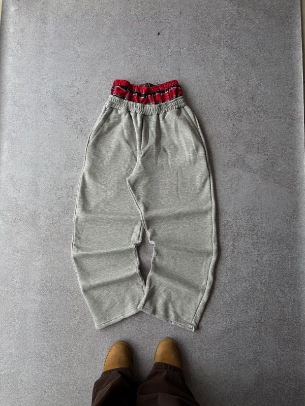 Producto - PANT BAGGY DOBLE CINTURA GRIS